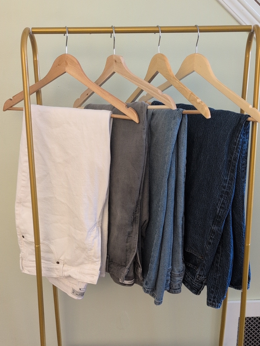 Jeans: Abercrombie White & Dark Blue; Nine West -Grey; Eloquii - Light Blue